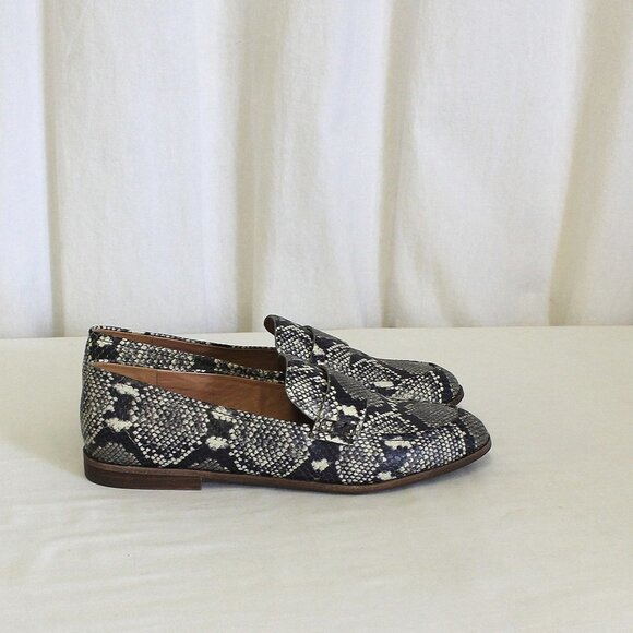 Madewell Alex Loafer Snake Embossed Leather New - Picture 2 of 5